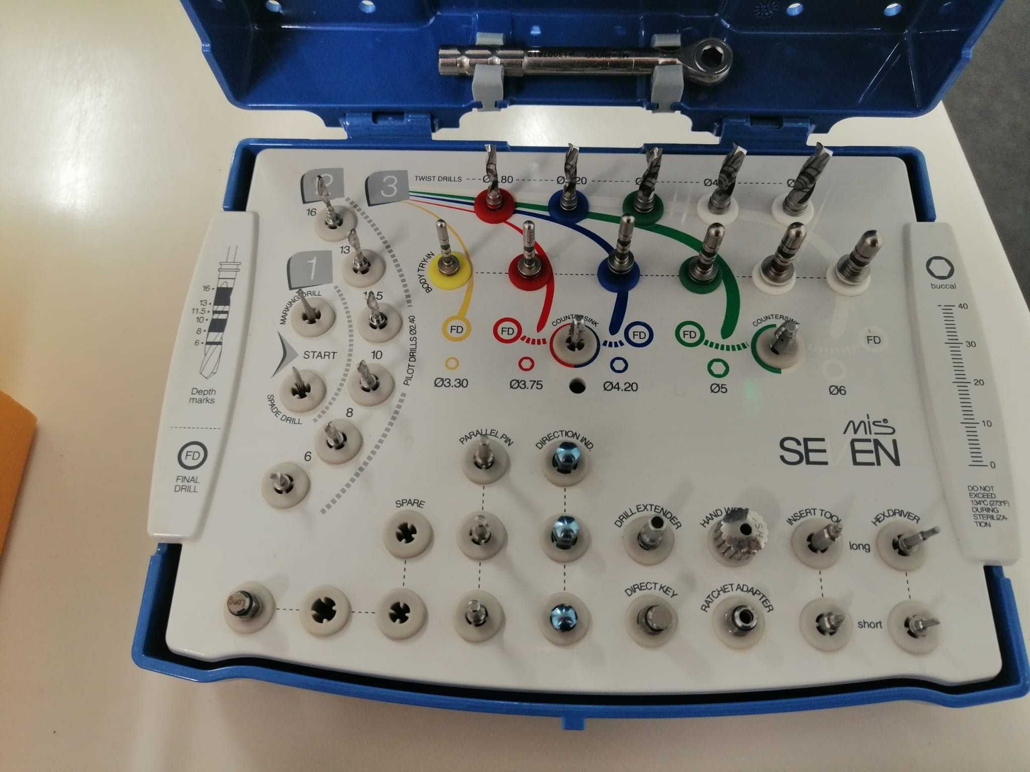 MIS implantes dentários, Kits e componentes