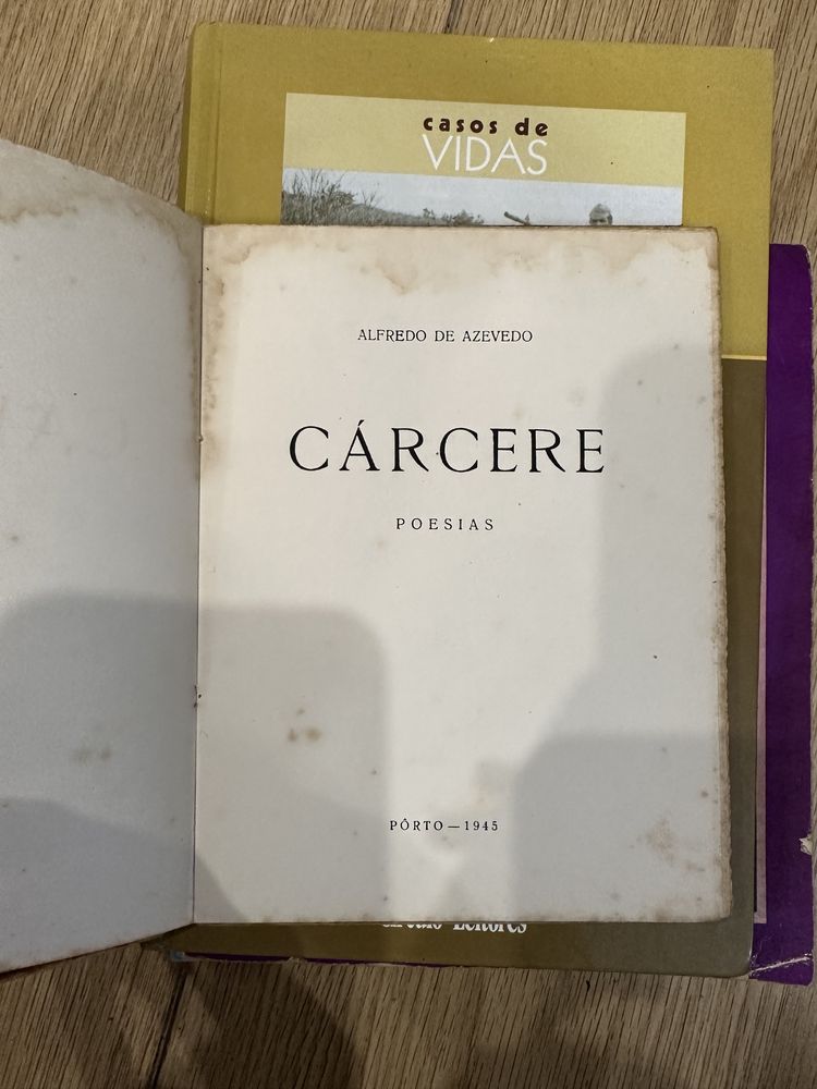 livro Alfredo de Azevedo - Cárcere - poesias