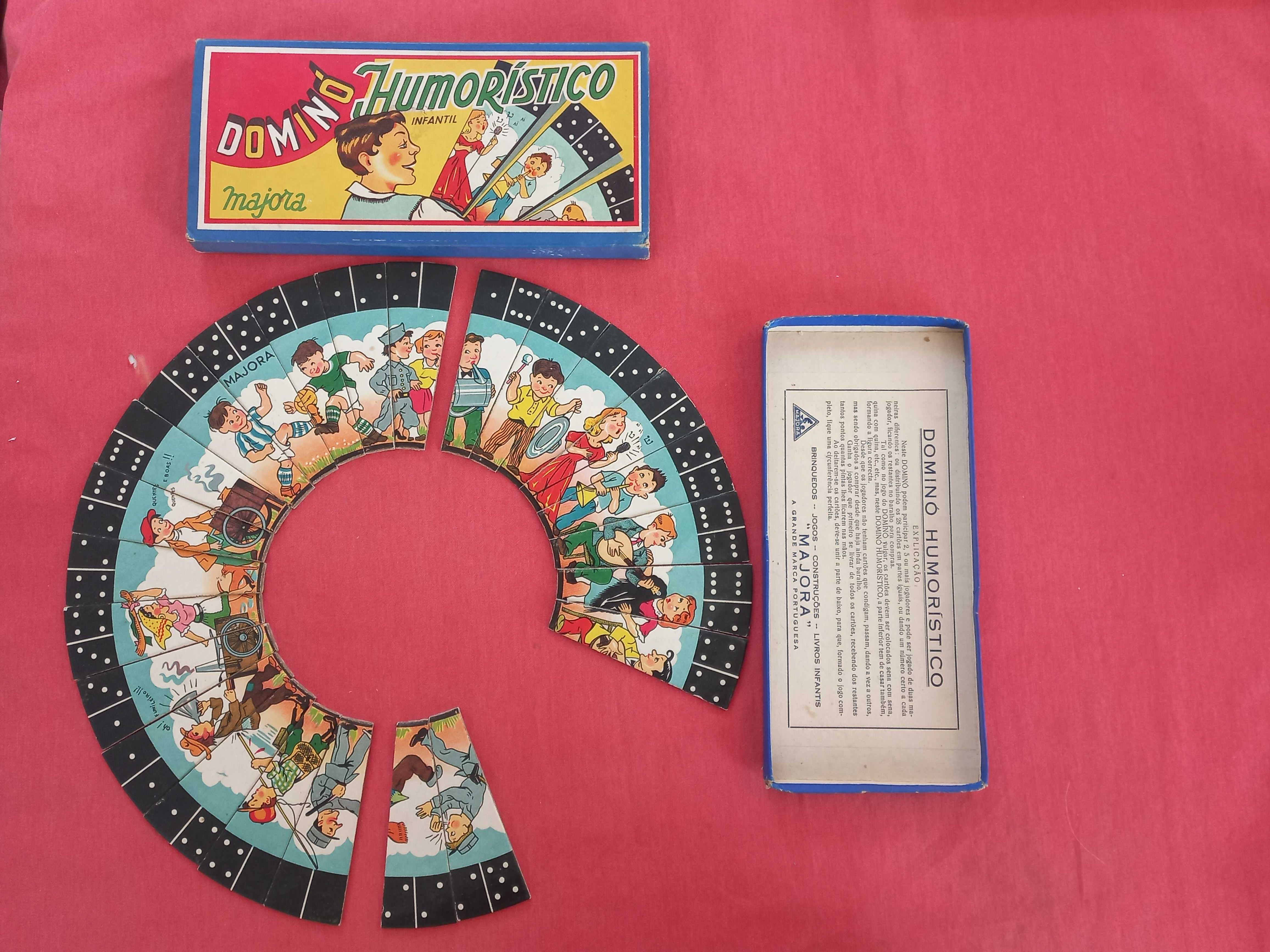 Antigo Jogo Majora Domino Humoristico