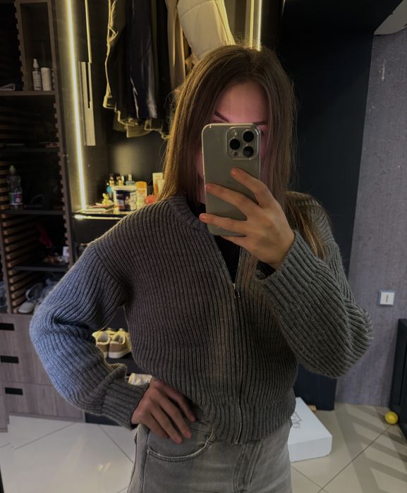 Кардиган зип вязанный украинский бренд