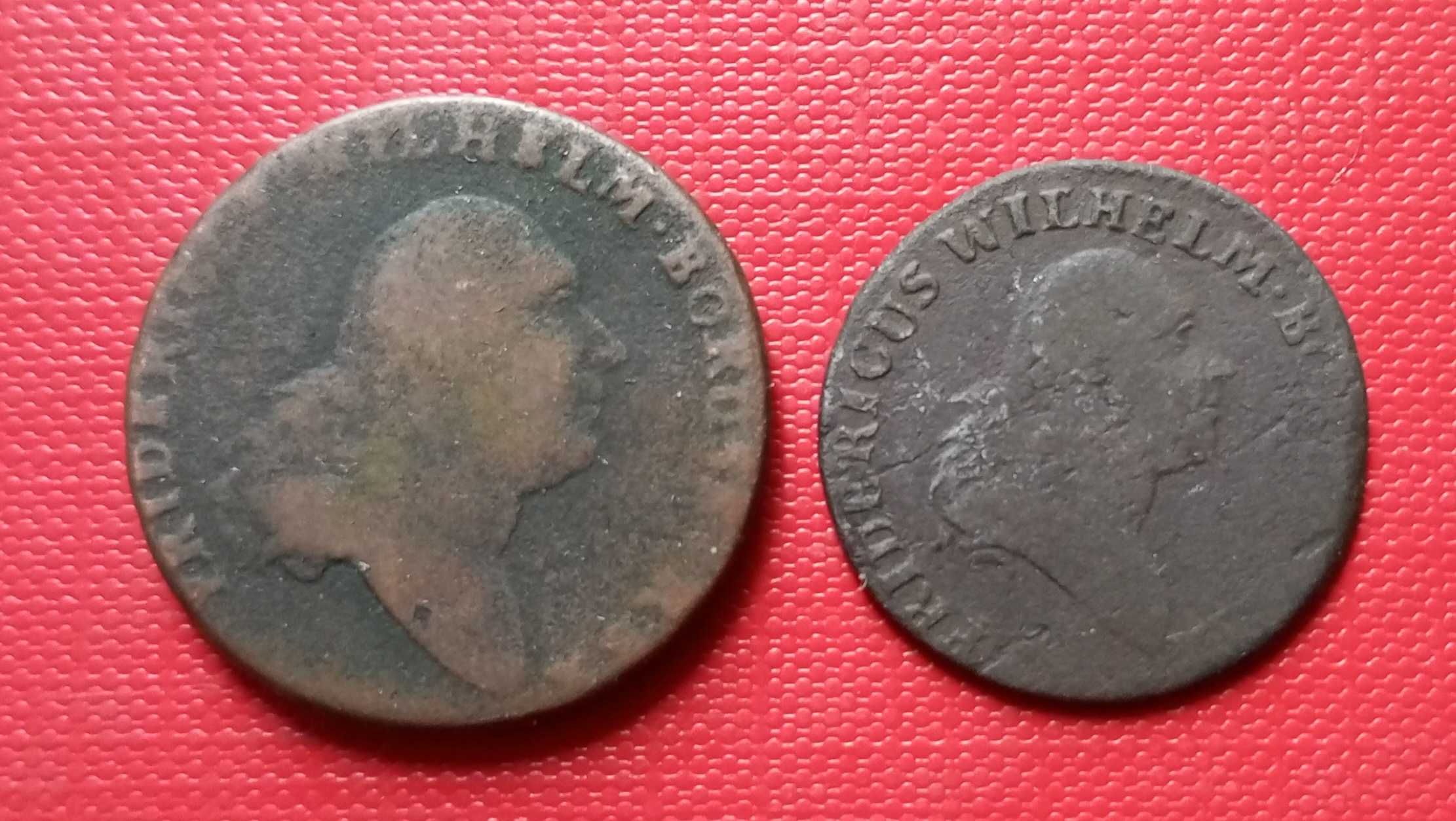 Rzadkie monety Fryderyk Wilhelm II – Prusy 1797 – 1 i 4 grosze