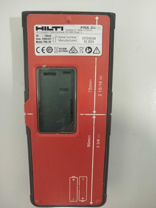 Receptor Hilti PRA20