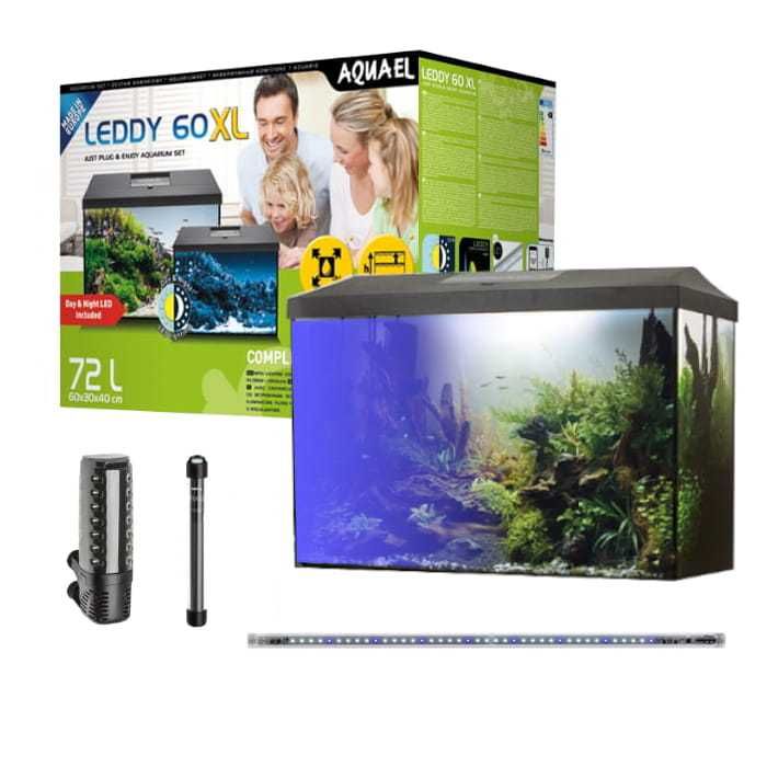 Aquael leddy 60 XL gotowy zestaw akwariowy 72 litry