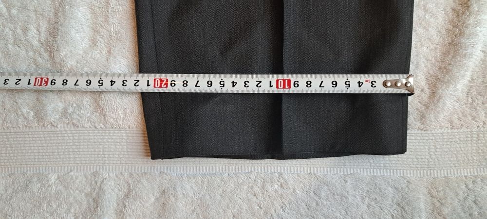 Spodnie męskie szare Luigi Vesari Wólczanka Nowe 182/82 w kant