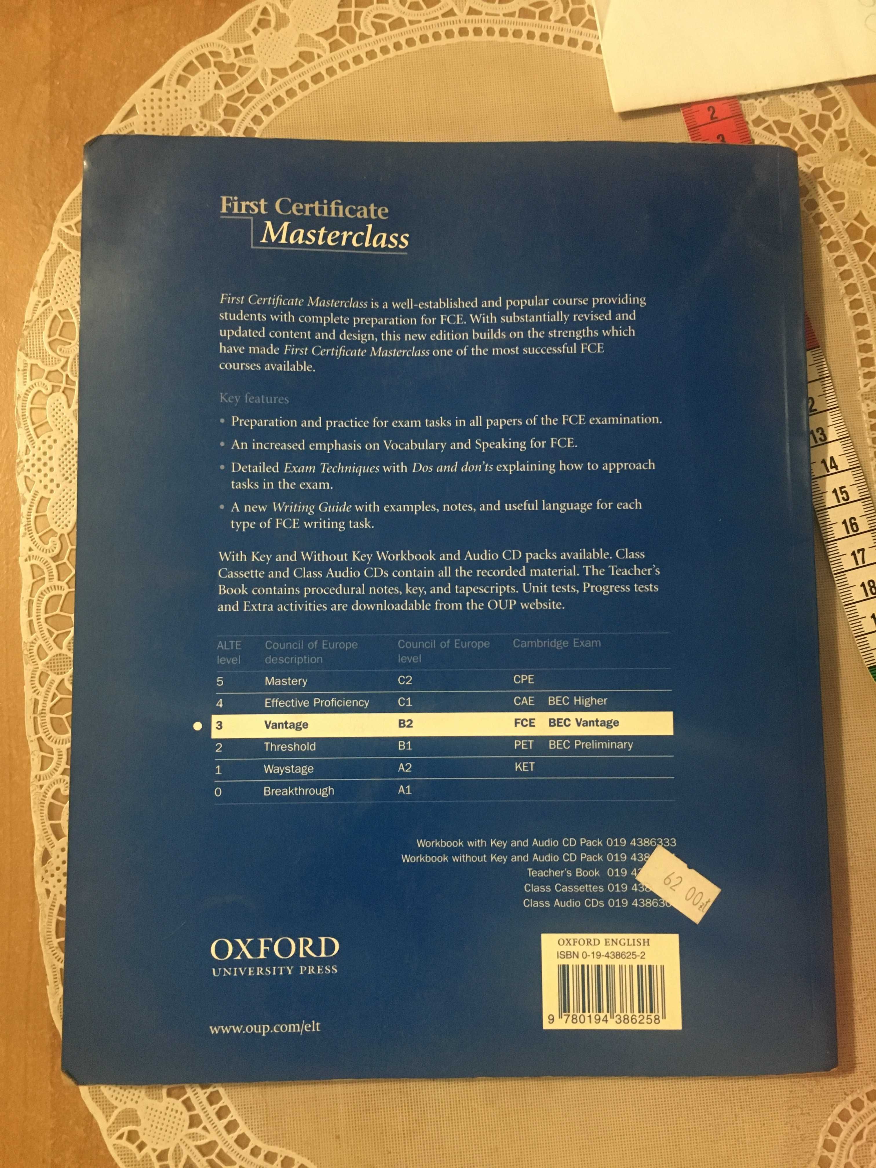 First Certificate Masterclass Student's Book wyd. Oxford