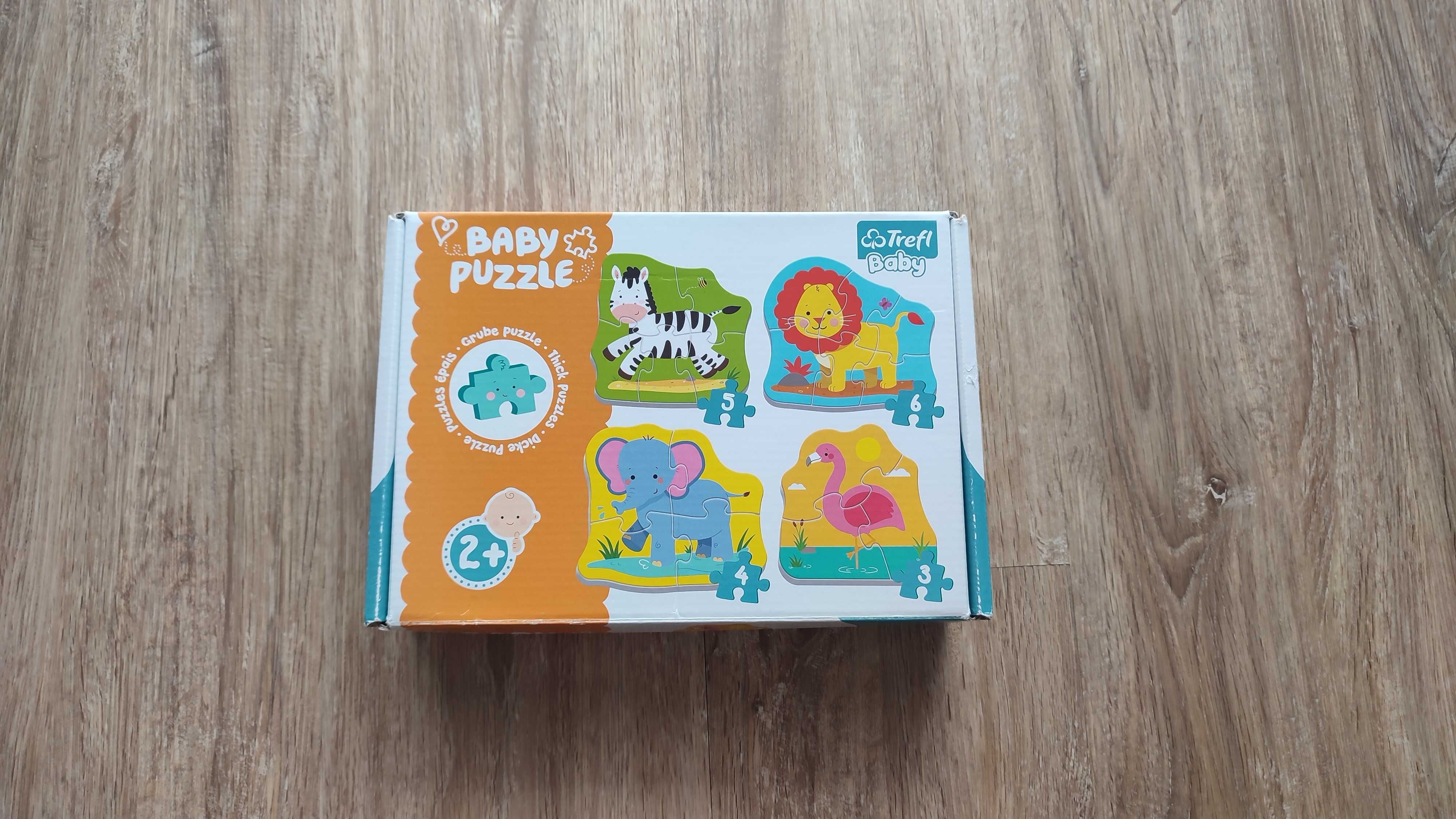 Trefl Puzzle Zwierzątka na safari 3, 4, 5, 6 elementów