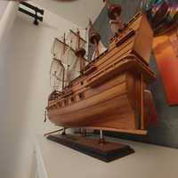 Drewniany model statku okrętu żaglowca Spanish Galleon Circa