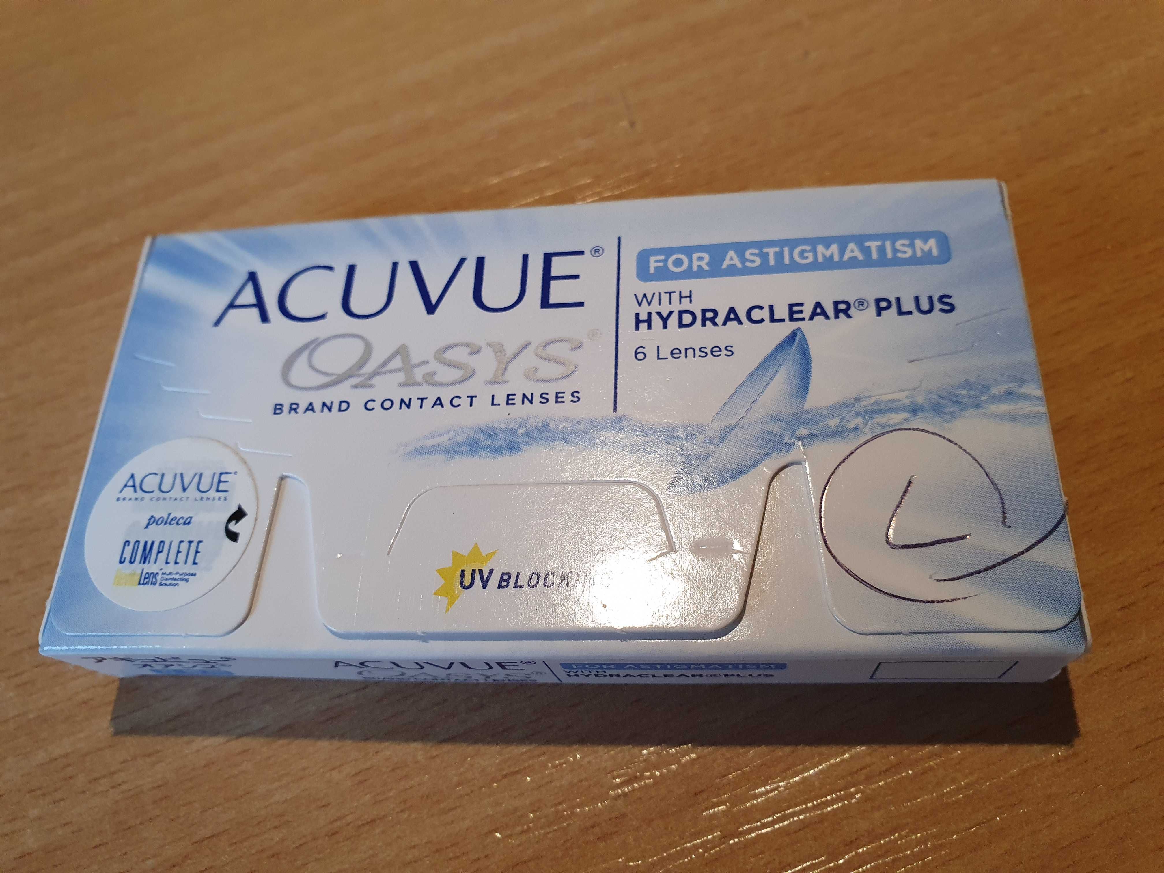ACUVUE OASYS for ASTIGMATISM -18 szt. 2tyg  D -2.50 CYL/AXIS -1.25 160