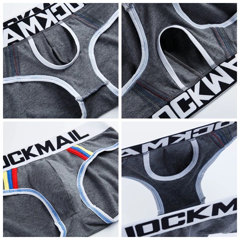 Męskie Seksowne Slipy z Kieszonką Push Up JOCKMAIL Bawełna - XL