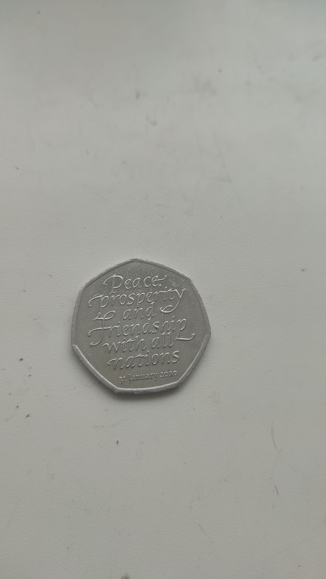 монета 50 Реnce редкая коллекция