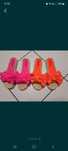 Klapki buty neonowe pomaranczowe 36