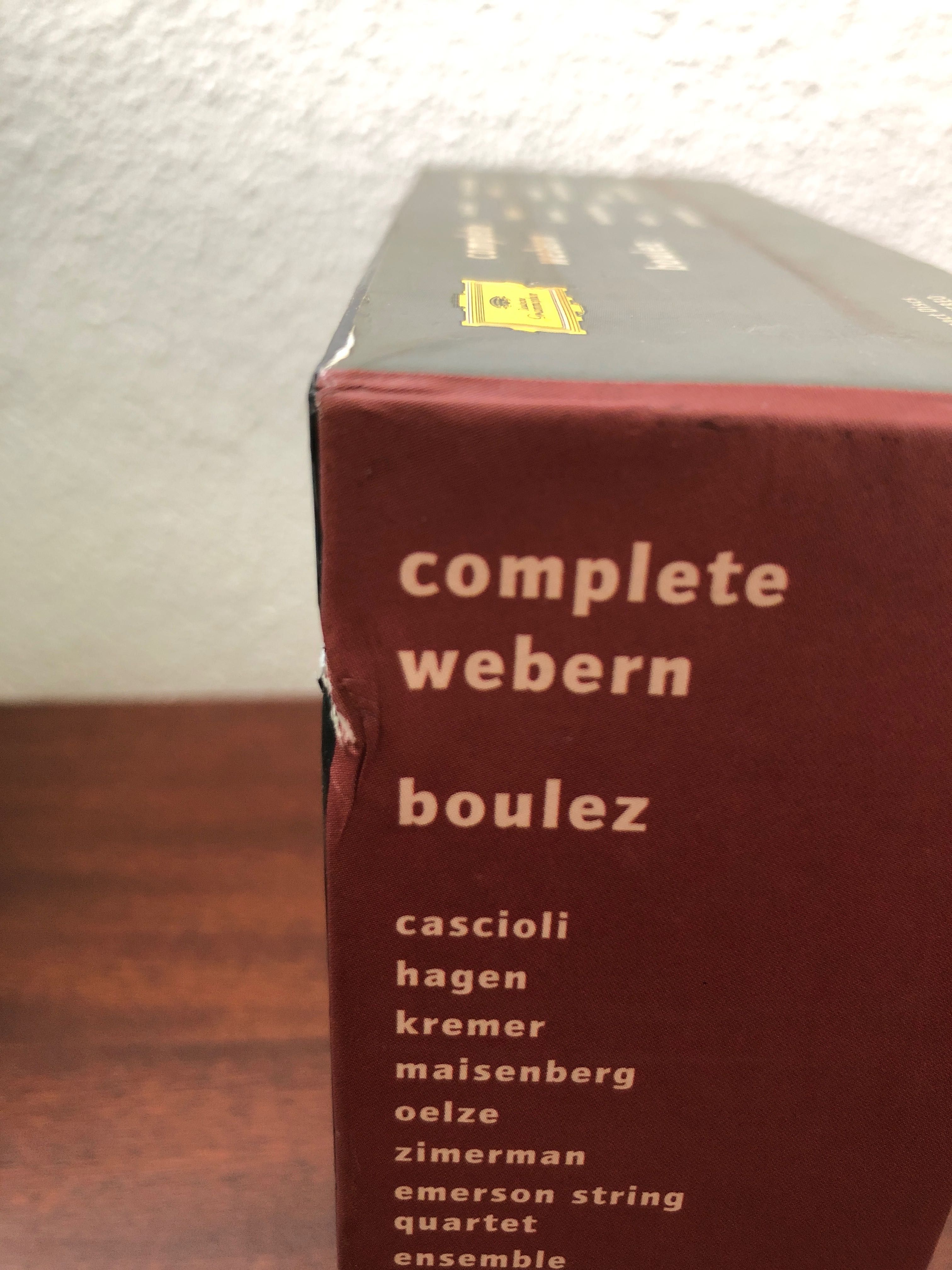 CD Deutsche Gramophone Complete Webern • Boulez