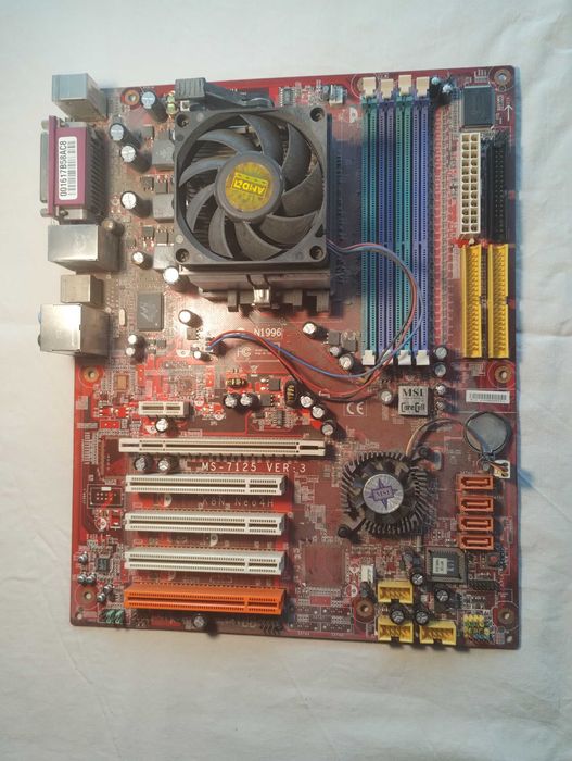 Материнська плата MSI MS-7125 K8N Neo4-F + процесор AMD Athlon 64