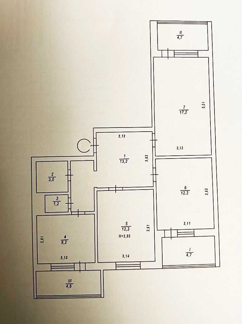 Продажа 3к квартиры 81.5м2 Подольский р-н, пр-т Порика 9г, Виноградарь