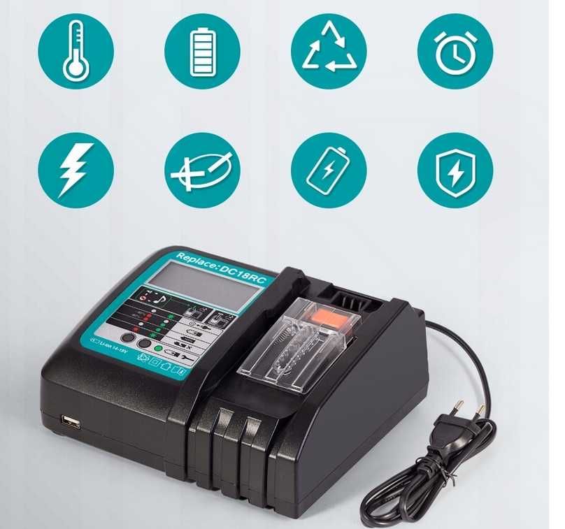 Ładowarka DC10WD do Makita BL1015 Li-Ion 10.8-12