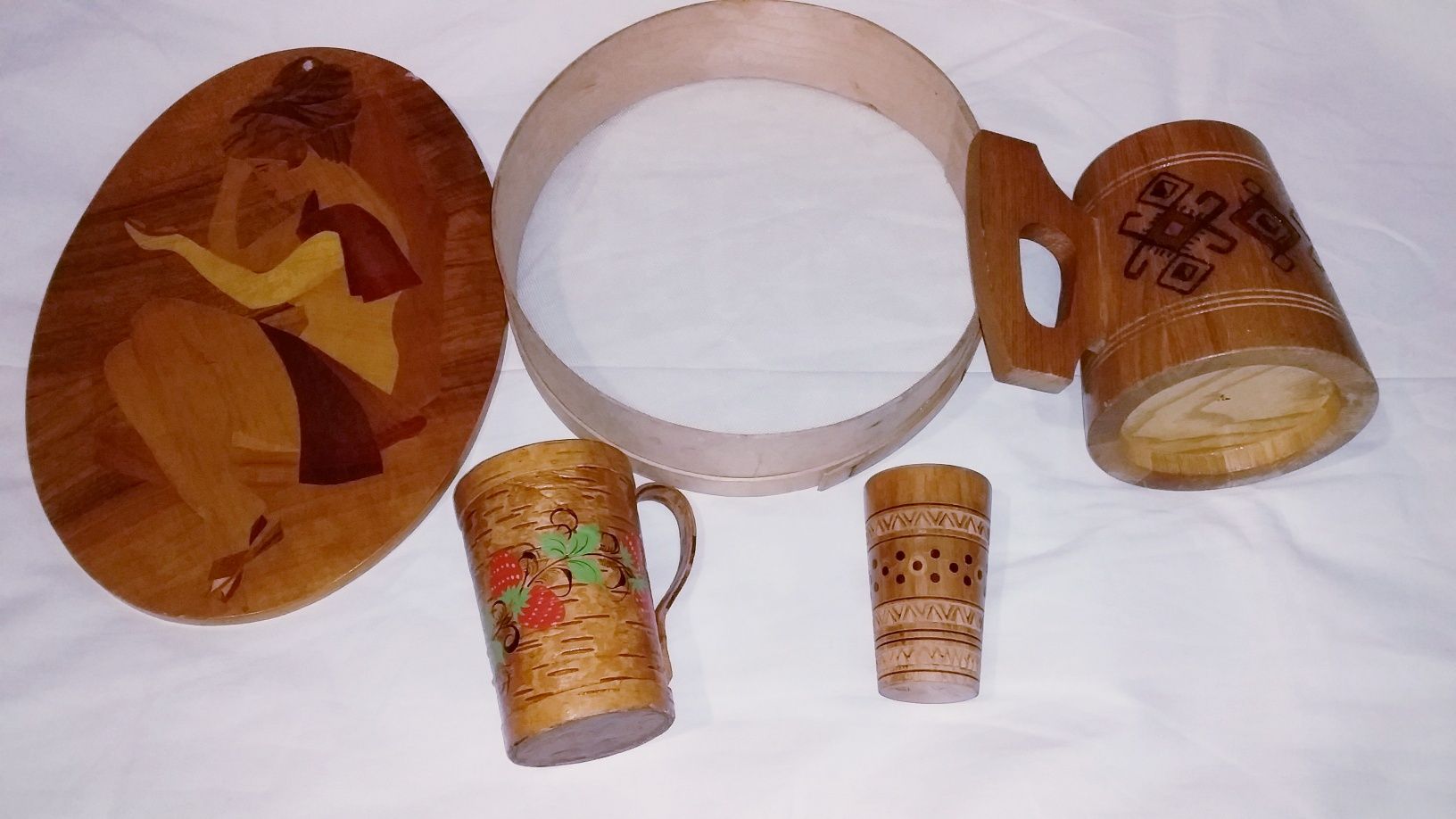 Изделия ручной работы из дерева и бересты
