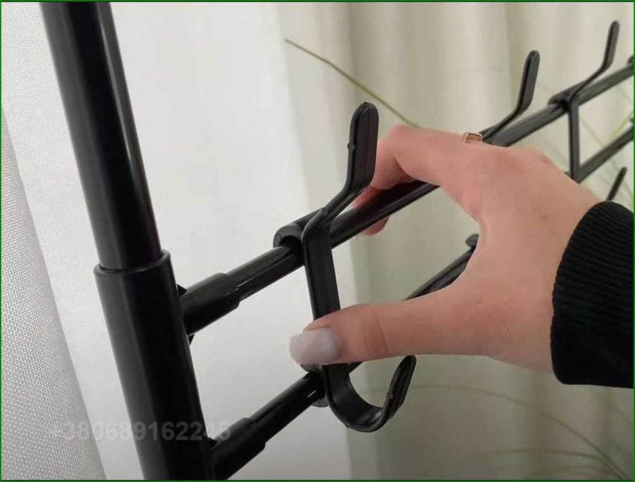 Напольная ВЕШАЛКА для прихожей с полками под обувь, компактная