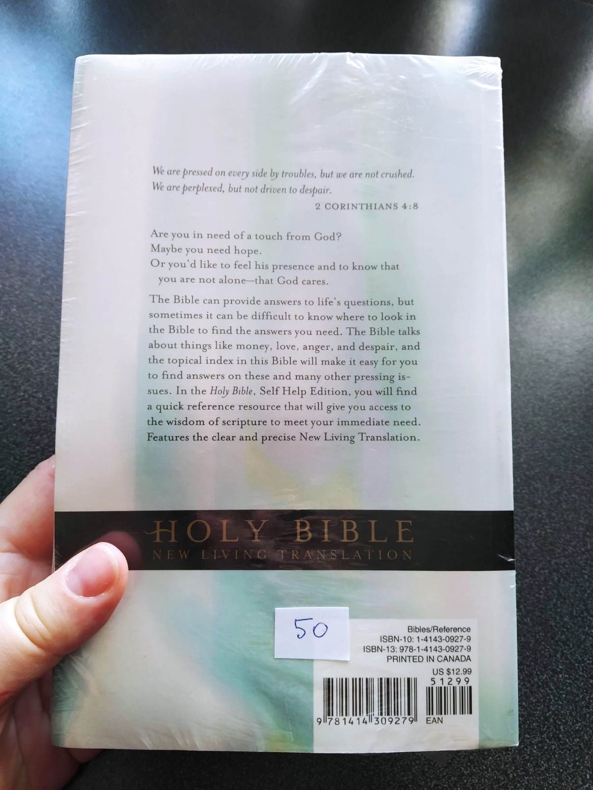 NLT Holy Bible self help edition biblia nowa w folii