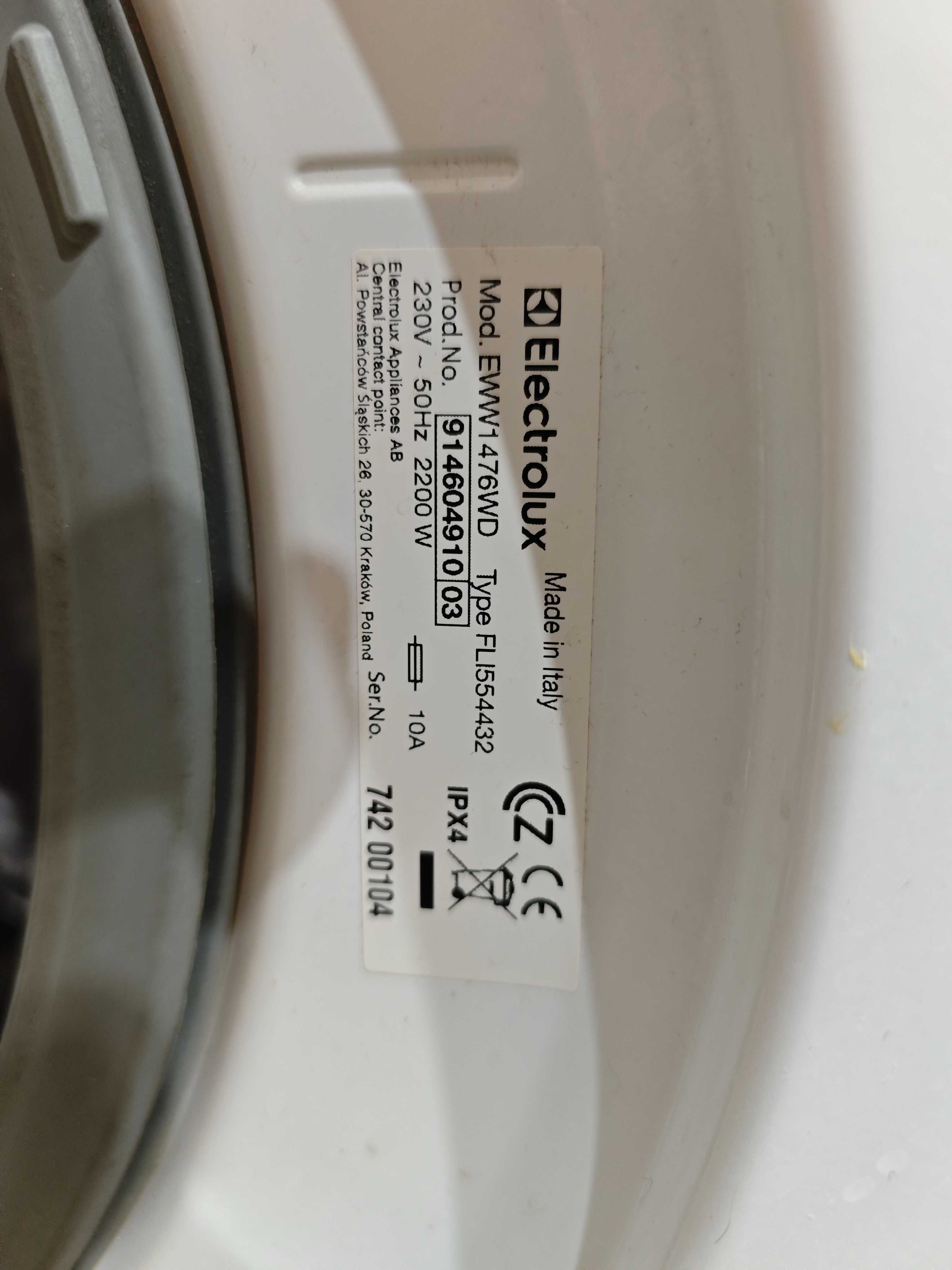 Pralko-suszarka ELEKTROLUX - uszkodzone łożysko bębna