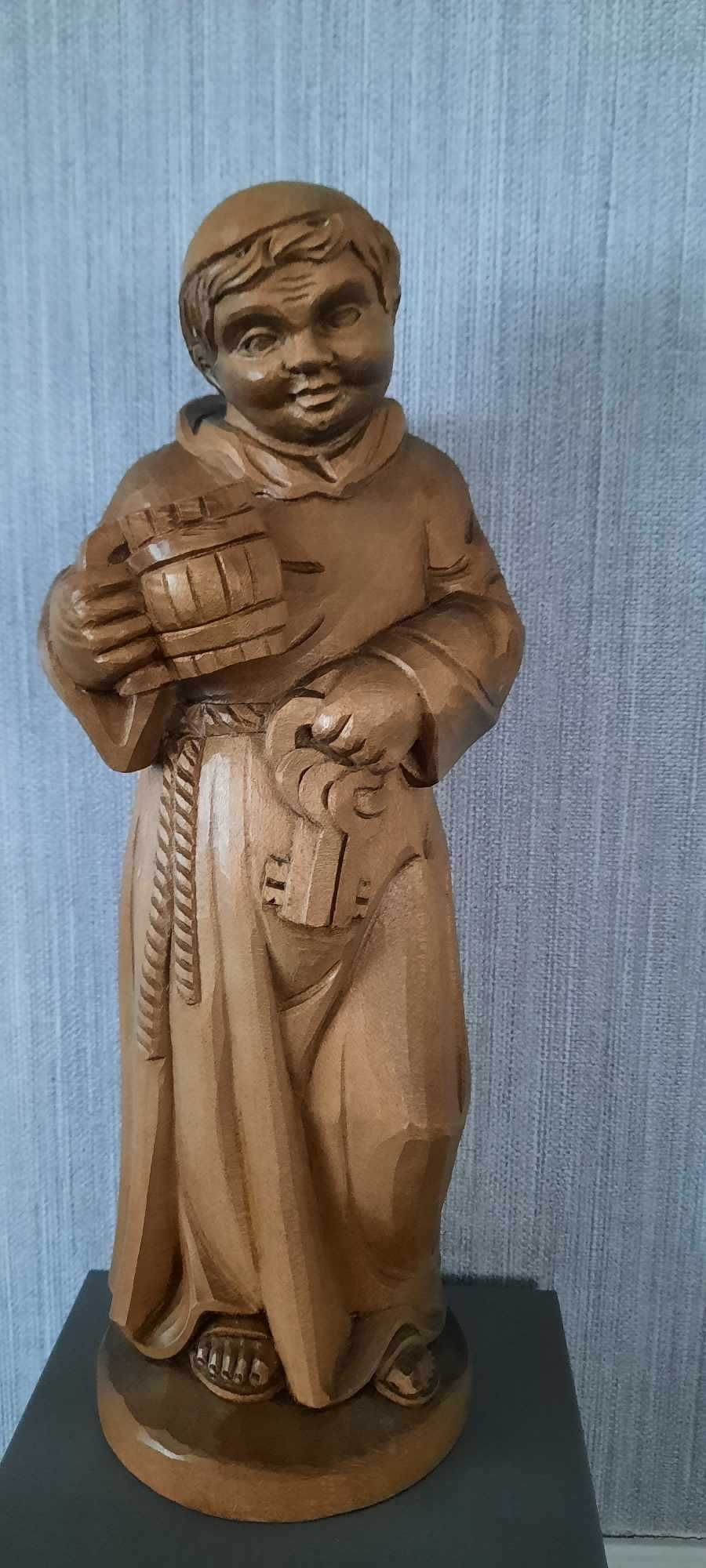 Drewniana rzeźba Mnich lata 60-te