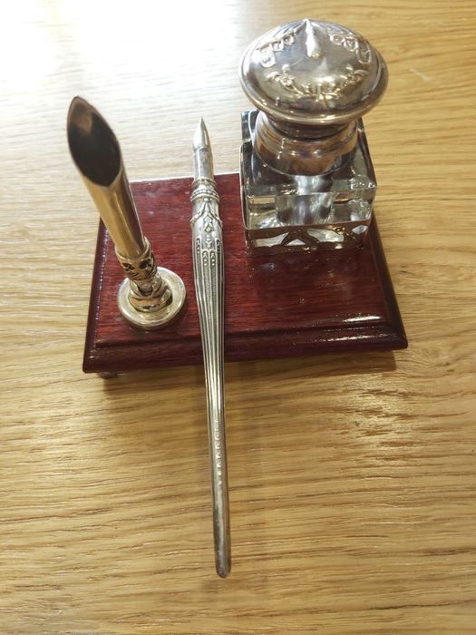 Tinteiro em prata de lei (925)