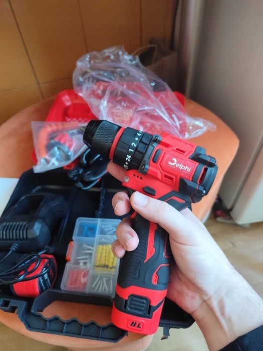 Wkrętarka Akumulatorowa Udarowa Wiertarka Bezszczotkowa Mocna Zestaw