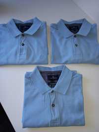 Zestaw 3 koszulek polo marki Mark&Spencer rozm M kolor błękitny