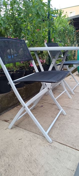 Stolik plus 2krzesła składane ogród balkon
