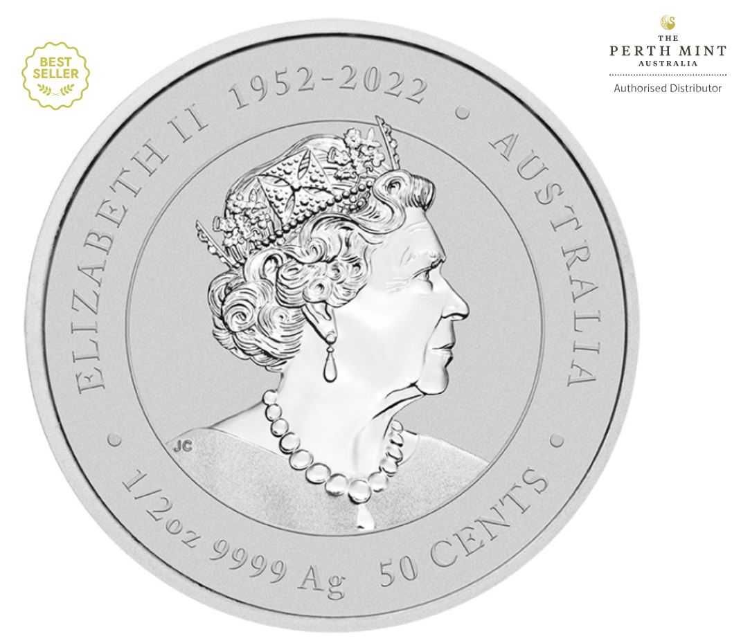 Срібна монета Лунар III - Рік Дракона 1/2 унції срібла 2024