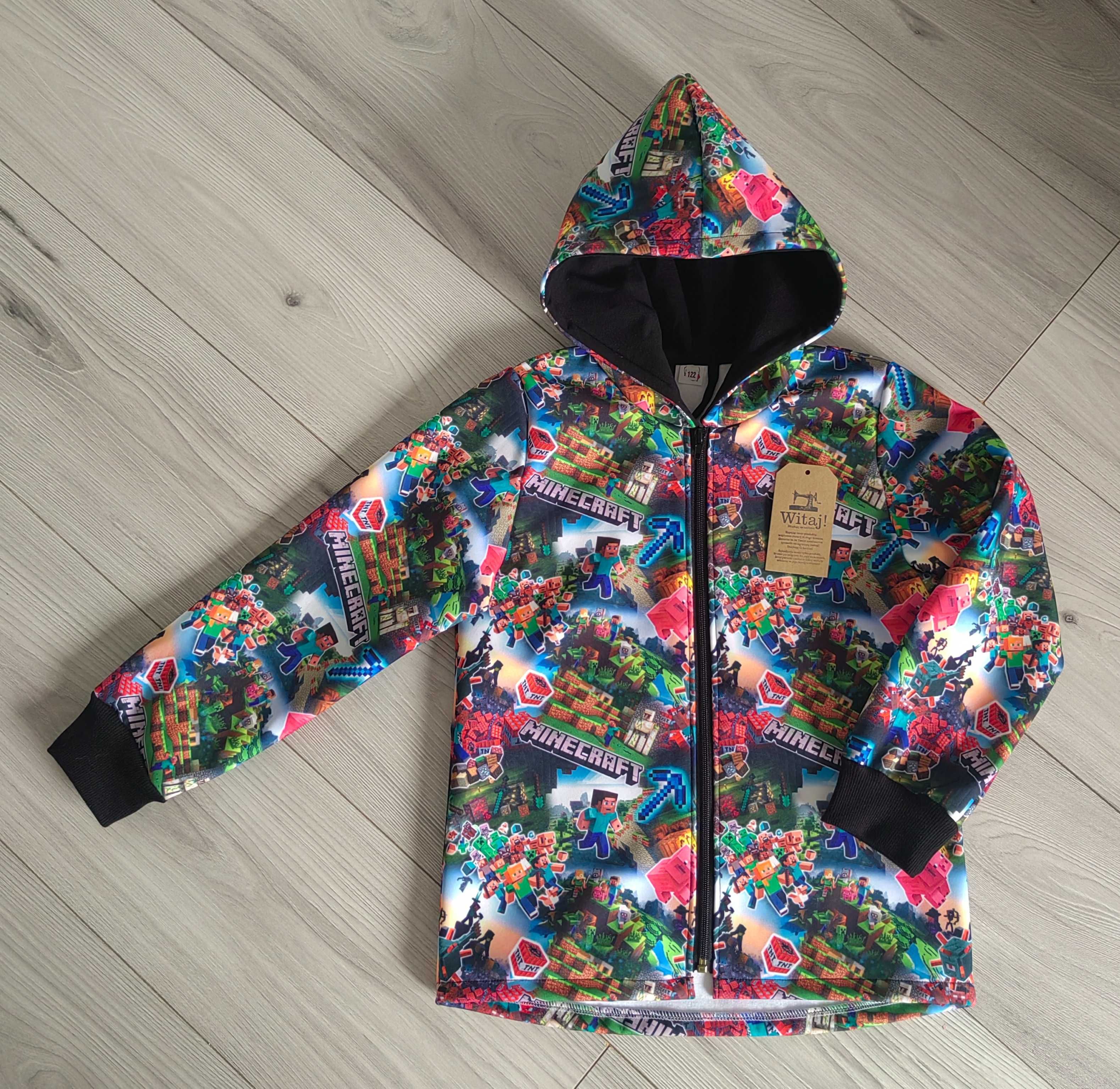 Kurtka softshell Minecraft rozm 122
