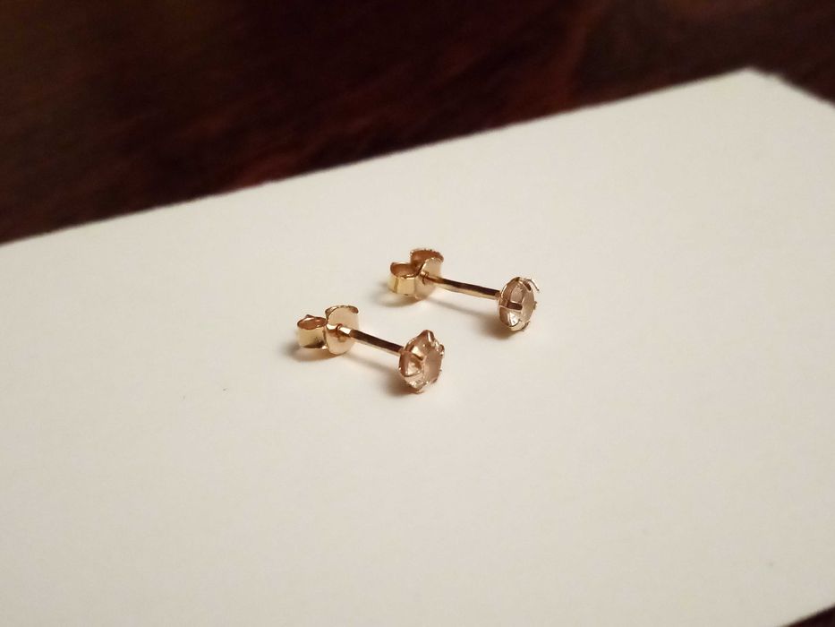 Серьги золотые пуссеты (гвоздики), золоті сережки, цвяшки