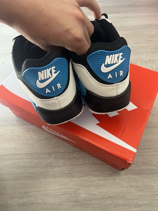 Buty Nike Air Max 90 granatowo-biało-niebieskie, nowe, rozm. 44 28cm