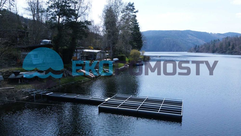 Pomost pływający 15 m długi, 1 lub 4 m szeroki - 33mkw