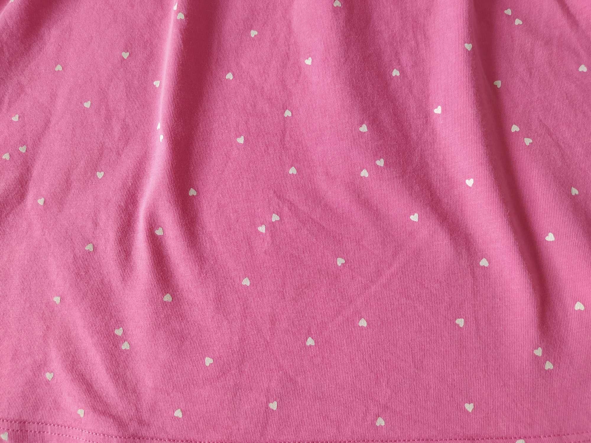 Różowa sukienka w białe kropeczki / rozm. 98 / H&M