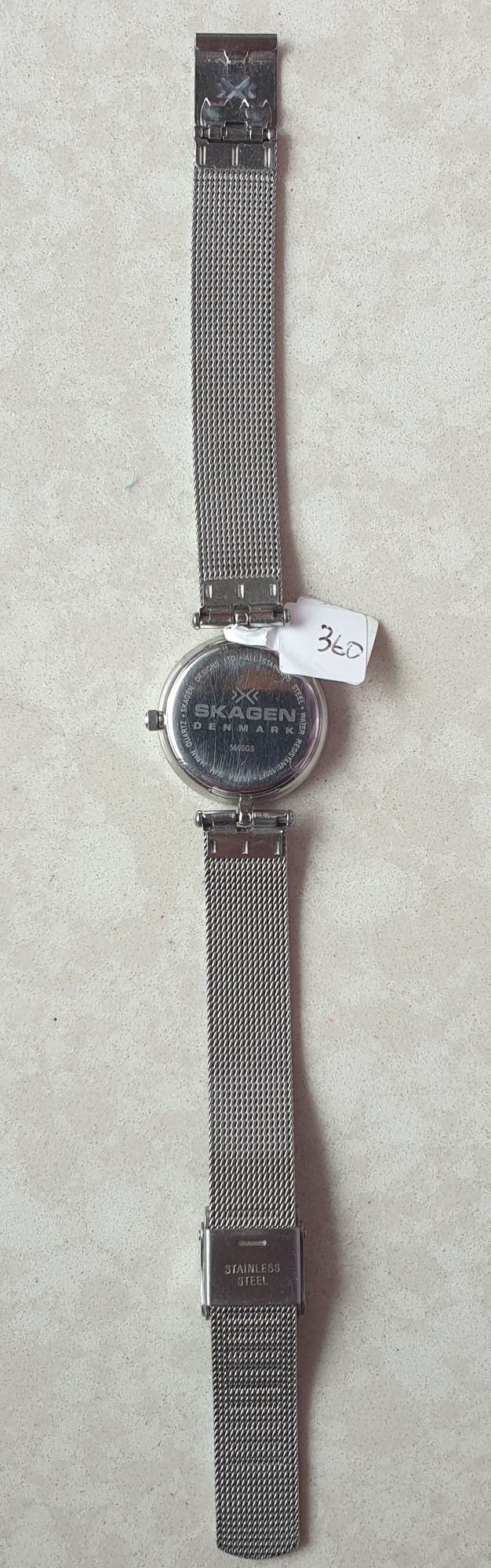 Skagen Denmark zegarek damski z datownikiem.