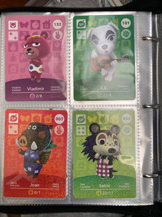 Cartas Amiibo Animal Crossing