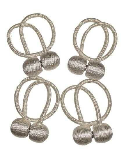 Klamry ozdobne upięcia spinki do zasłon firan na mocny magnes 4 sztuki