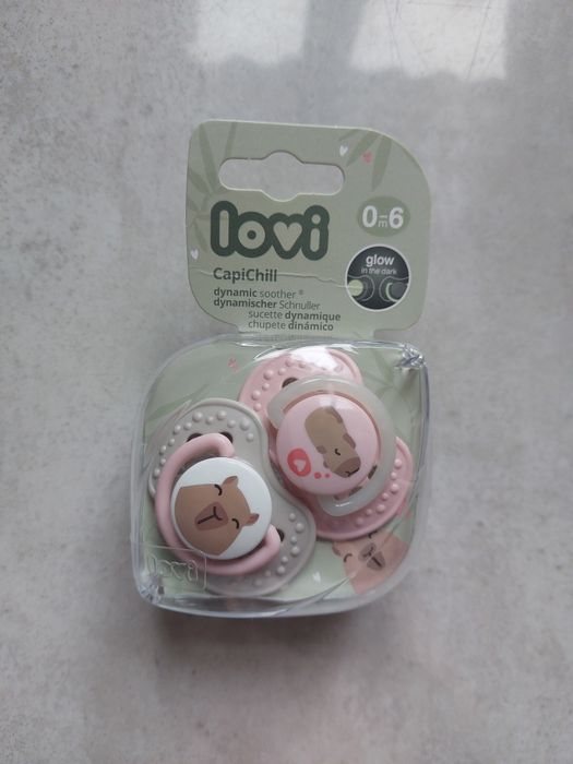 Lovi smoczki uspokajające silikonowe CapiChill Girl Kapibary 0-6