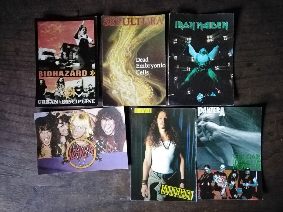 Vários postais de bandas