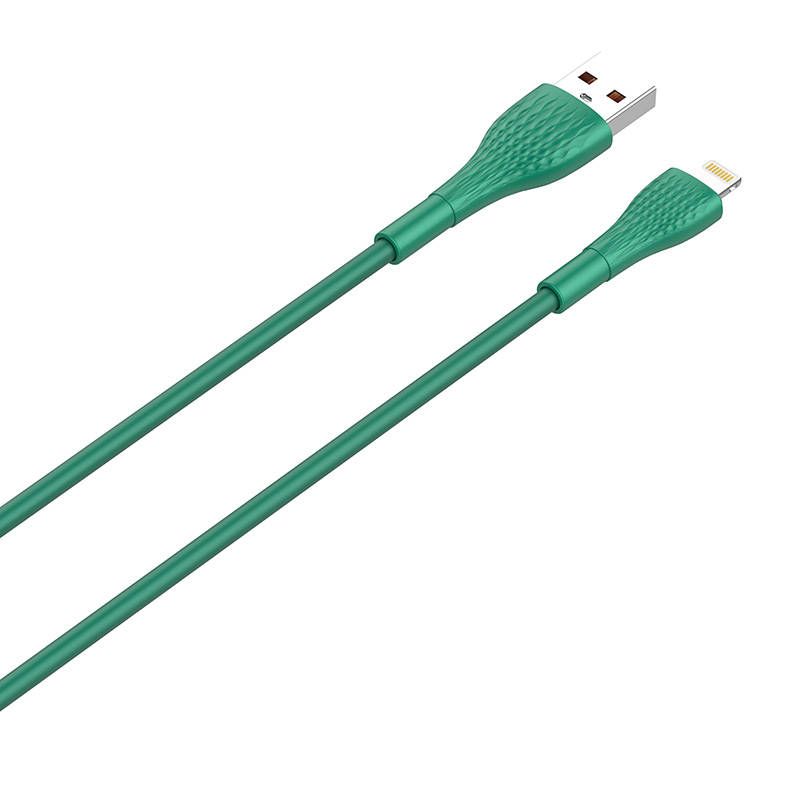 Kabel Lightning Ldnio Ls672 30W, 2M Zielony