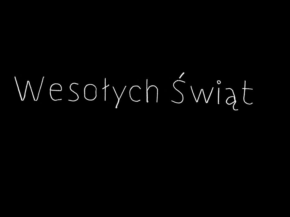 Napis świąteczny  WESOŁYCH ŚWIĄT NEON 2D w ramce