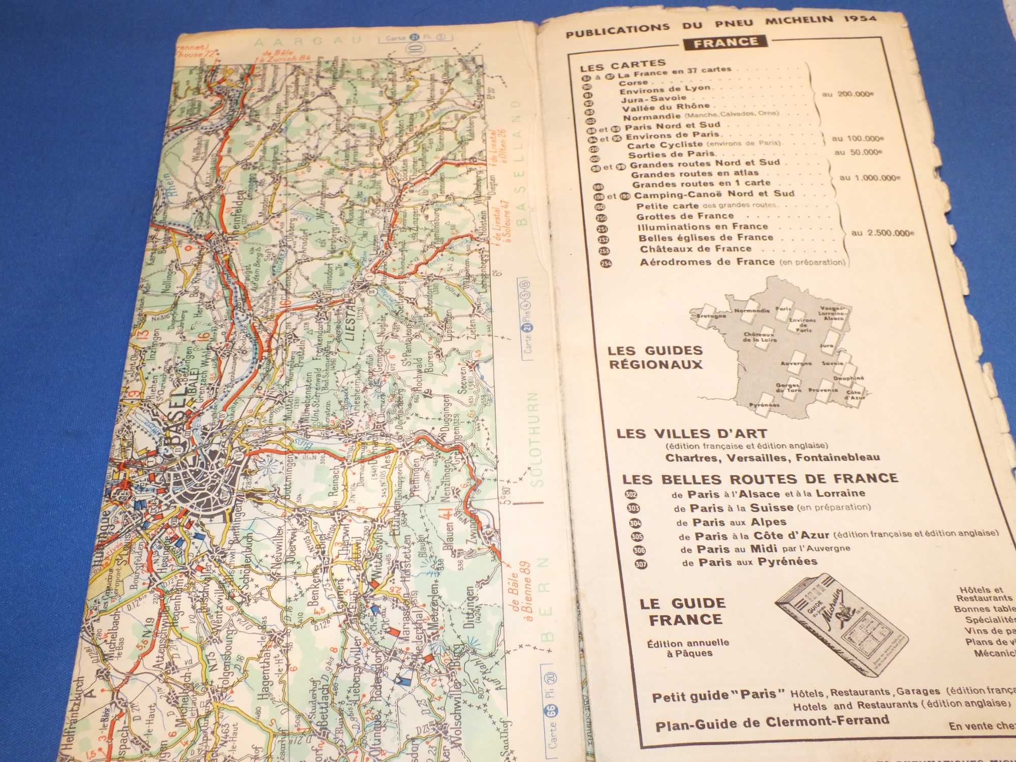 Mapa Francja Wissembourg-Belfort Michelin LATA 50-TE