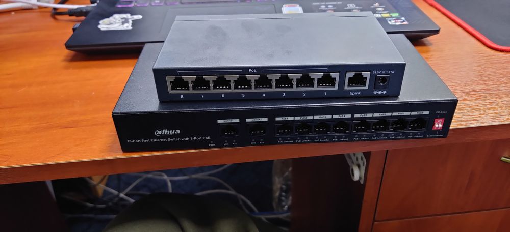 Коммутатори POE не керовані TP-LINK для відеоспостереження