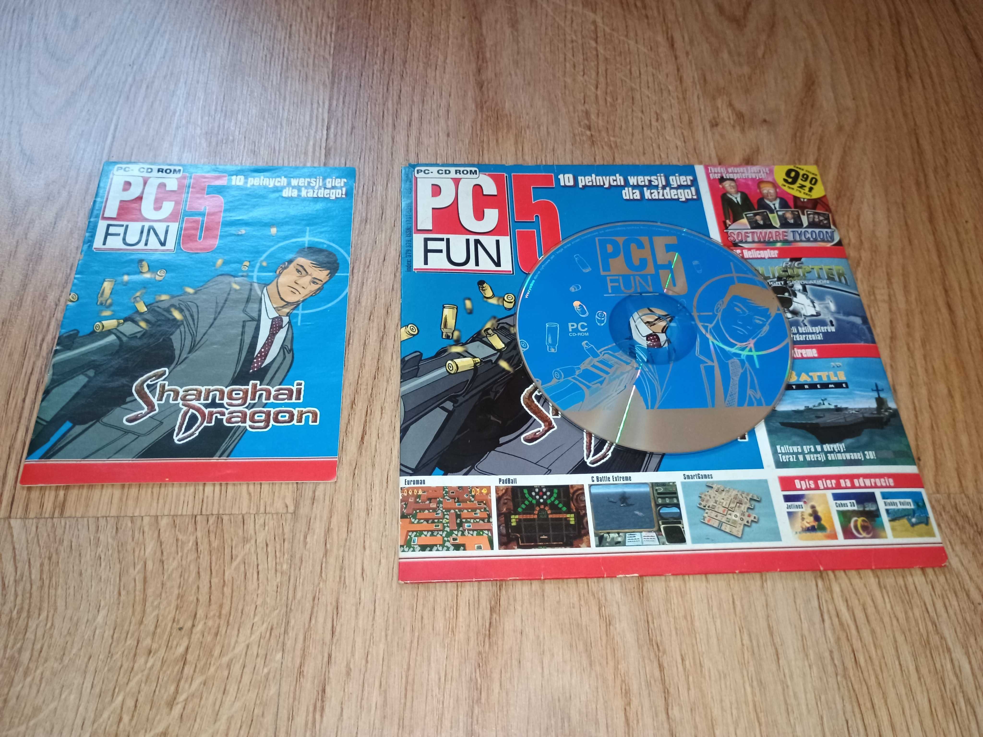 10 gier retro PC Fun 5 z 5/2004 Shanghai Dragon, Software Tycoon