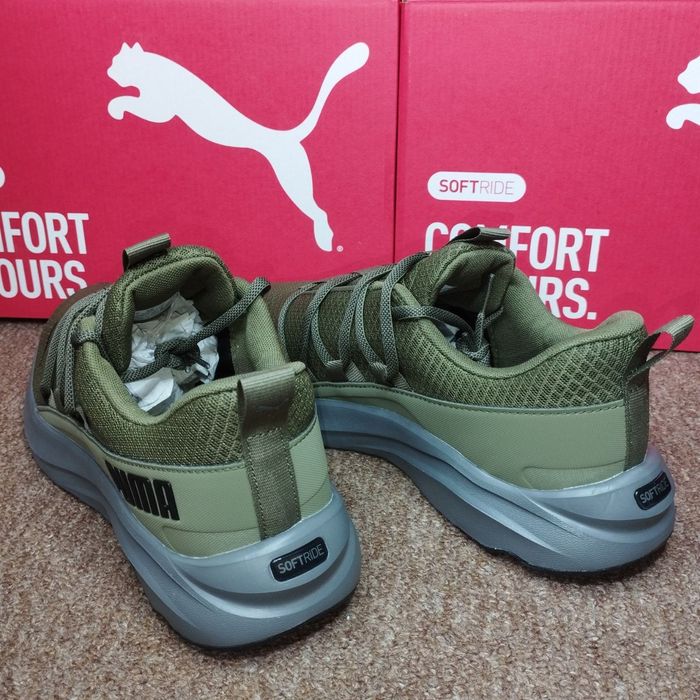 40-46. Анатомічні кросівки Puma Softride One4all 377671-13 Оливкові