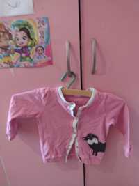 Różowa bluza z pieskiem dla dziewczynki