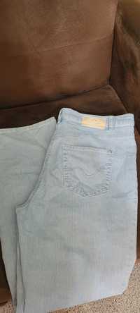 Jasne jeansy z lycrą XL