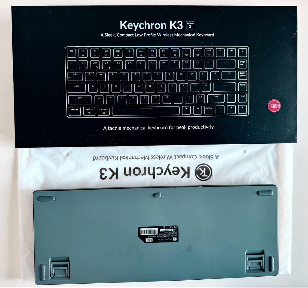 Keychron K3 v2 Ultra-Slim Wireless Mechanical Keyboard | Stan idealny