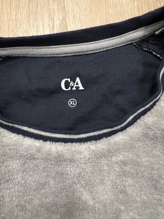 Piżama męska C&A z polaru bardzo ciepła komplet domowy XL