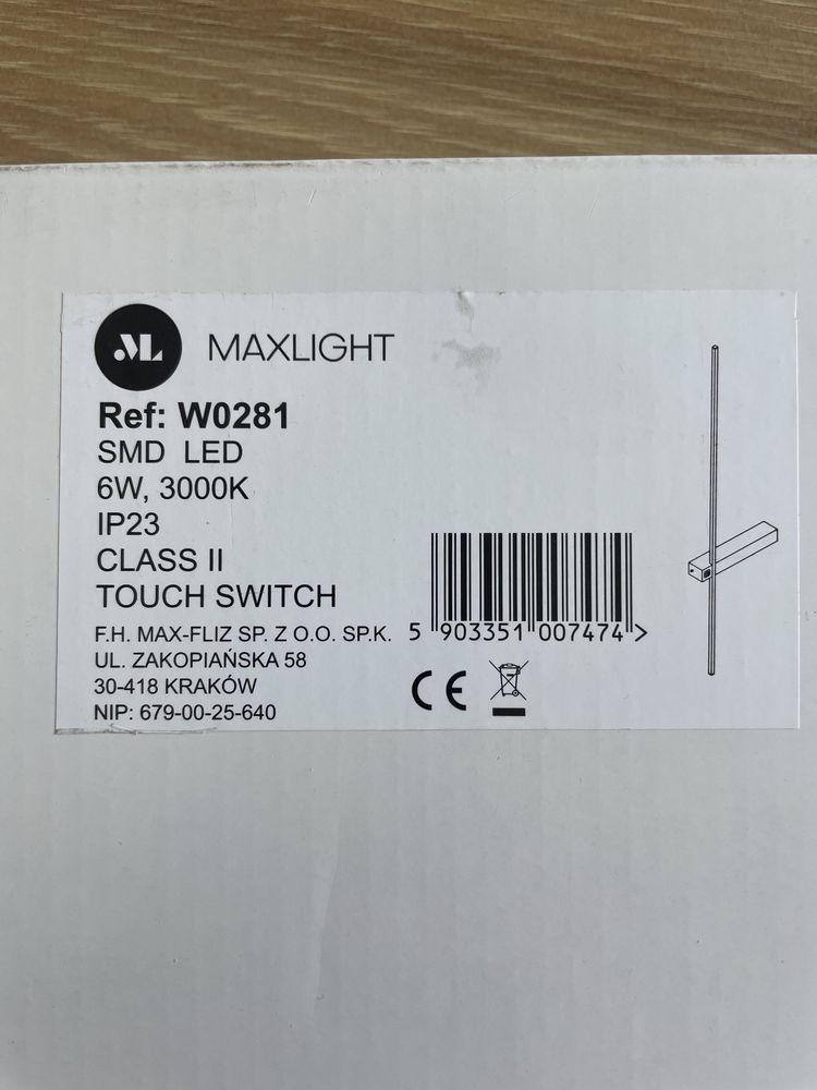Lampa ledowa kinkiet Maxlight Sabre 2szt.